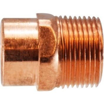 COPPER MALE ADAPTER C X M - WROT SOLDER JOINT X MALE NPT THREAD COPPER FITTING