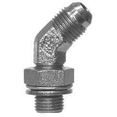 STEEL JIC TO BSPP 45 DEGREE ELBOW - Fast Fittings