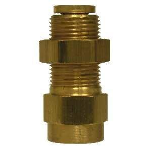 BRASS D.O.T. PUSH-IN FEMALE BULKHEAD UNION - Fast Fittings