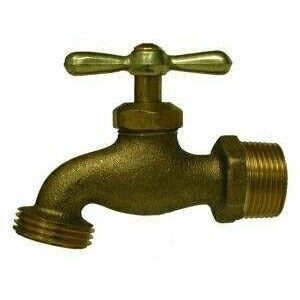 BRASS HOSE BIBB - 3/4" HOSE THREAD OUTLET - Fast Fittings