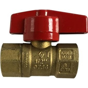 Brass Female Gas Ball Valve - Made In Italy