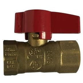 Brass 2 Piece Gas Manual Ball Valve - Female NPT