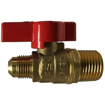 Brass Male Flare CSA Gas Manual Ball Valve - Flare x Male NPT