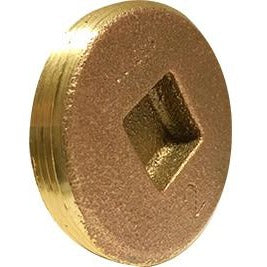 Cast Brass Countersunk Head Cleanout Plug