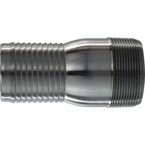 Black Steel Hose Barb Combination King Nipple