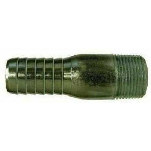 GALVANIZED STEEL MALE HOSE BARB KING NIPPLE - Fast Fittings