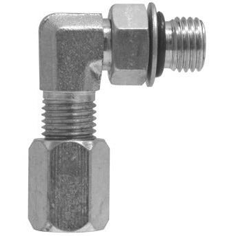 FLARELESS BITE-TYPE STEEL O-RING 90 DEGREE ELBOW CONNECTOR - Fast Fittings