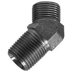 STEEL O-RING FACE SEAL MALE PIPE 45 DEGREE ELBOW - Fast Fittings