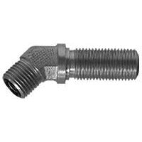 STEEL ORFS BULKHEAD UNION 45 DEGREE ELBOW (LOCKNUT NOT INCLUDED) - Fast Fittings