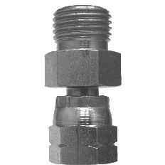 STEEL MALE FLAT FACE TO FEMALE 37 DEGREE SWIVEL - Fast Fittings