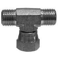 STEEL ORFS TO JIC SWIVEL BRANCH TEE - Fast Fittings