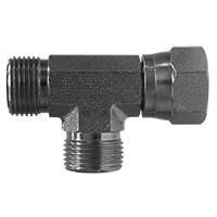 STEEL ORFS TO JIC SWIVEL RUN TEE - Fast Fittings