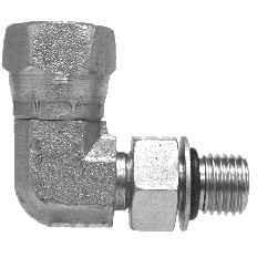 STEEL STRAIGHT THREAD SWIVEL NUT 90 DEGREE ELBOW - Fast Fittings