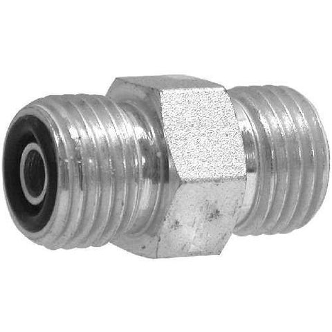 STEEL O-RING FACE SEAL MALE UNION CONNECTOR - SAE 520102 - Fast Fittings